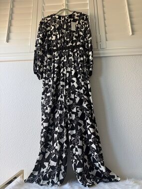 Elie Tahari The Ines Silk Jumpsuit Women's Size 4